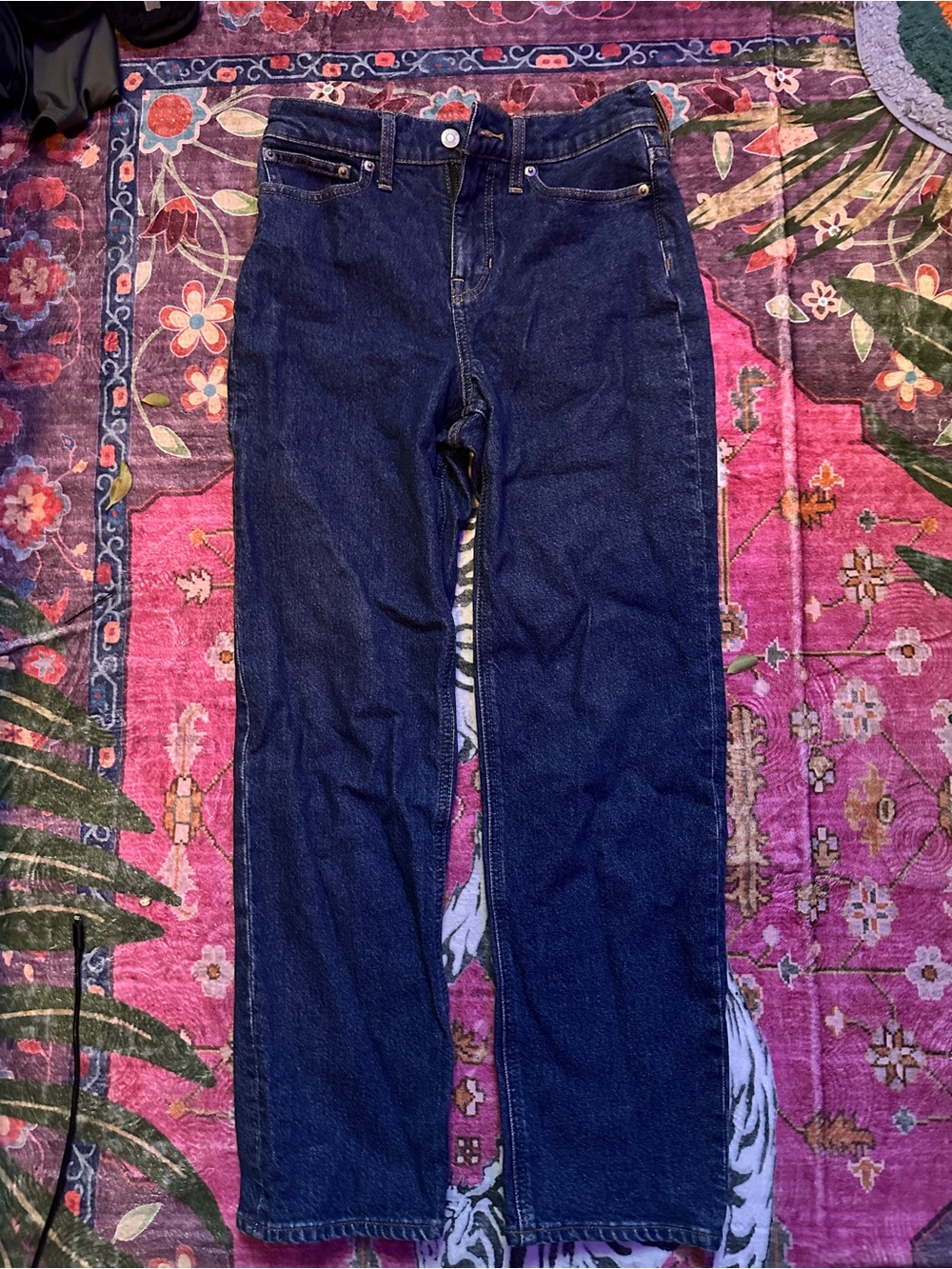 J. Crew Women's Straight-Leg Jeans in Dark Indigo